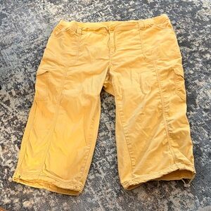 Style & Co. Mustard Yellow Cargo Capris